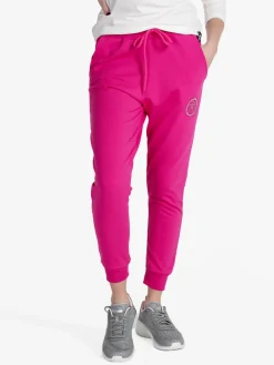 Hollywood Milano Pantaloni sportivi da donna in felpa con polsini