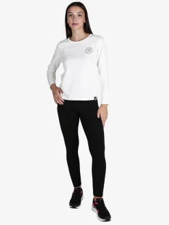 Hollywood Milano T-shirt donna sportiva a maniche lunghe