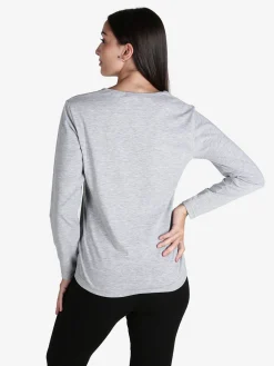 Hollywood Milano T-shirt donna sportiva a maniche lunghe
