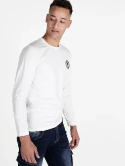 Hollywood Milano T-shirt uomo a maniche lunghe in cotone