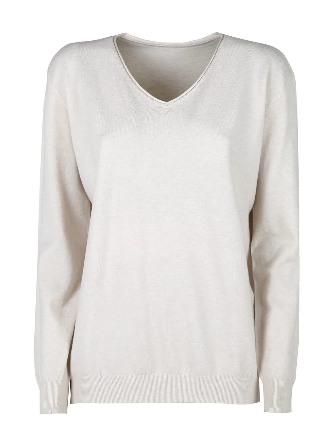 Honey Winter Pullover donna in maglia con scollo V