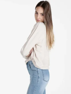 Honey Winter Pullover donna in maglia con scollo V