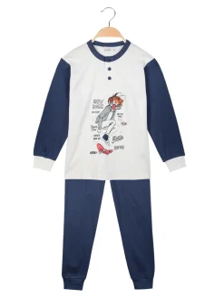Hooky Pigiama lungo bambino con stampa disegno