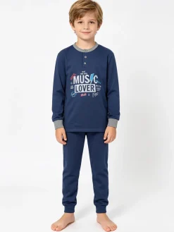 Hooky Pigiama lungo bambino con stampa disegno