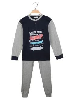 Hooky Pigiama lungo bambino in cotone