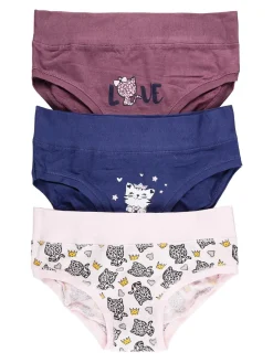 Hooky Slip bimba con stampe animaletti confezione 3 pezzi