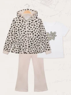 Hope Star Completo da bambina 3 pezzi con pantaloni a zampa