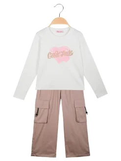 Hope Star Completo da bambina 2 pezzi t-shirt + pantaloni larghi