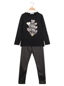 Hope Star Completo 2 pezzi da bambina con leggings felpato