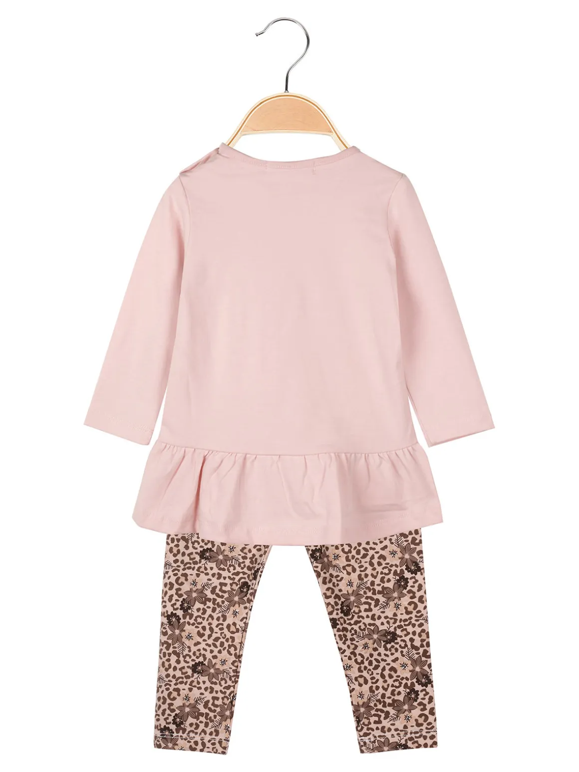 Hope Star Completo 2 pezzi da neonata con maglietta e leggings a fantasia - rosa