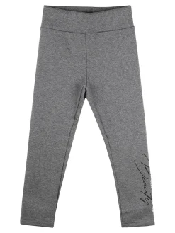 Hope Star Leggings felpati da bambina - grigio scuro