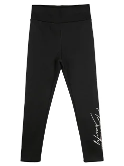 Hope Star Leggings felpati da bambina - nero