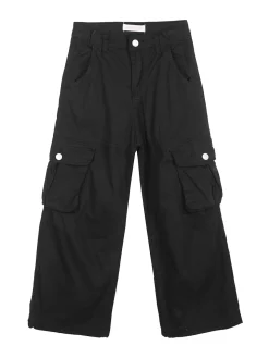Hope Star Pantaloni cargo da bambina in cotone con coulisse sul fondo