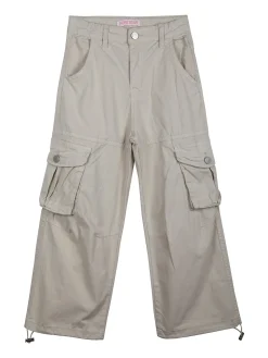 Hope Star Pantaloni cargo da bambina in cotone con coulisse sul fondo