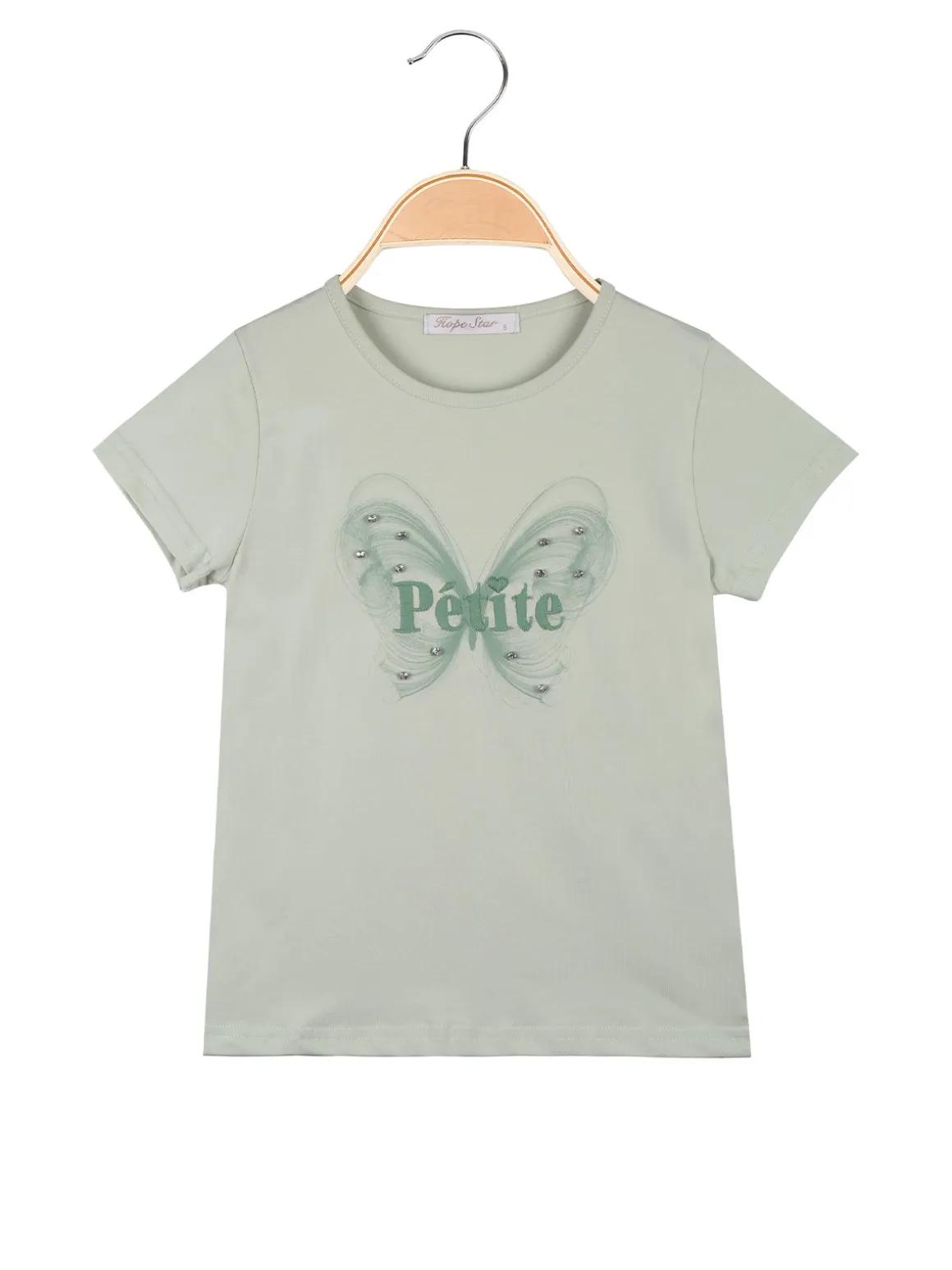 Hope Star T-shirt da bambina in cotone con strass