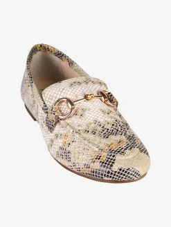 Hosis Mocassini donna in pelle animalier