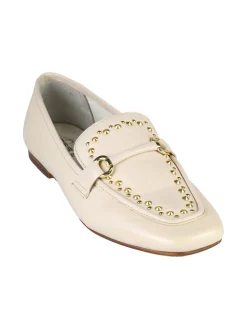 Hosis Mocassini donna in pelle con borchie