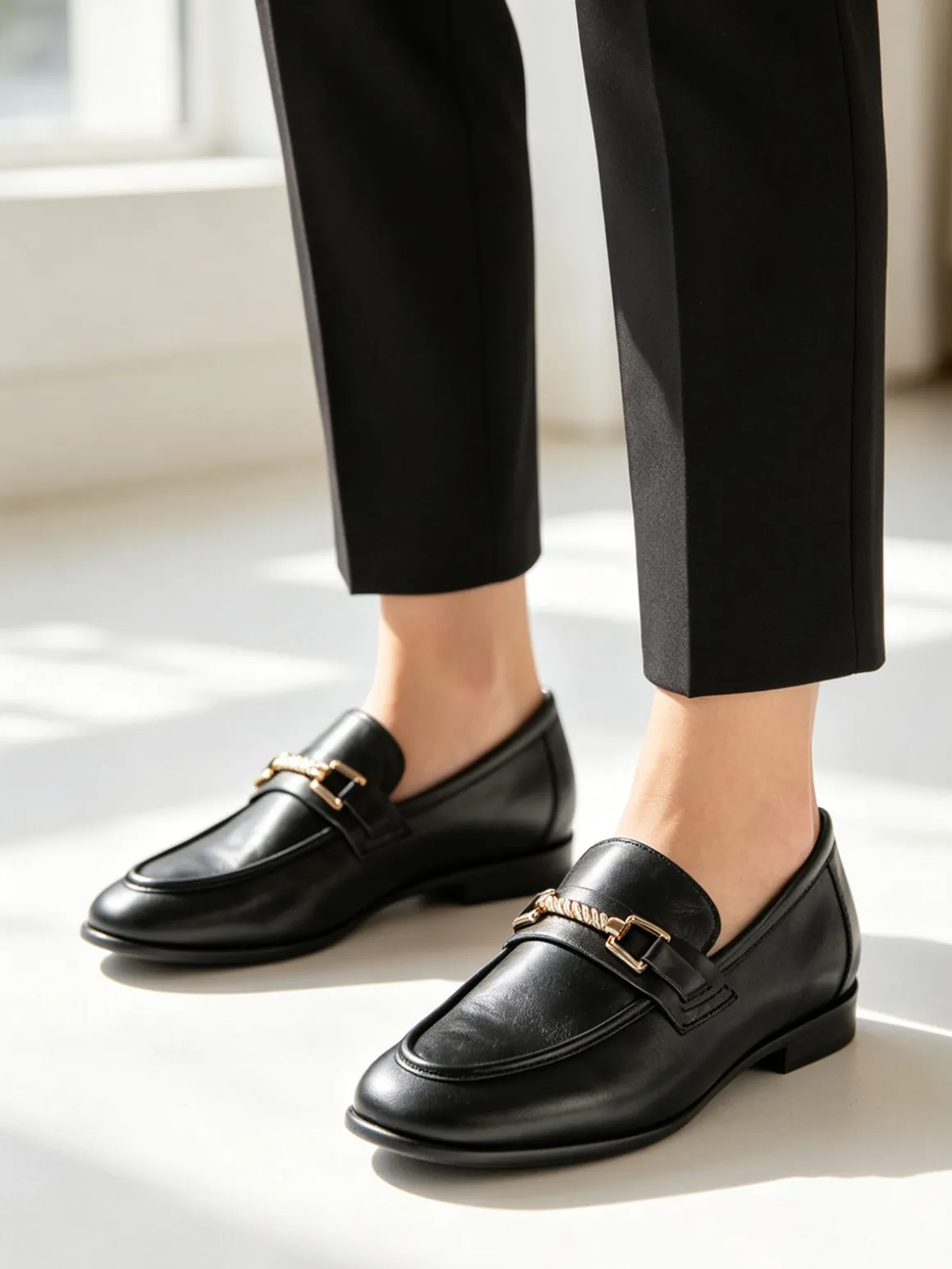 Hosis Mocassini donna in pelle