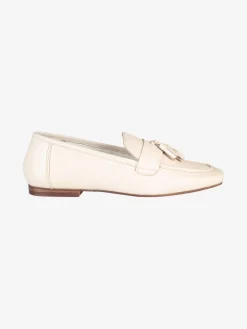 Hosis Mocassini donna in vera pelle con nappine