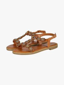 Hosis Sandali donna bassi con perline