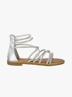 Hosis Sandali donna gioiello con tallone chiuso e zip