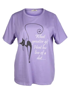H20 T-shirt donna con scritta taglie forti