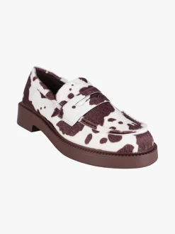 Ideal Shoes Mocassini donna bicolore