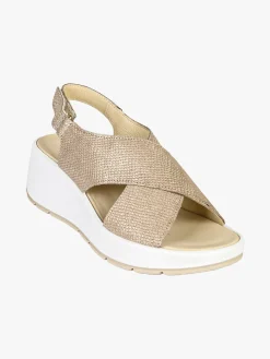 Igi&Co Sandali da donna in pelle con cinturino a strappo - champagne