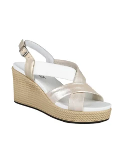Igi&Co Sandali da donna in pelle con zeppa