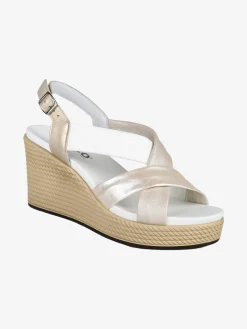 Igi&Co Sandali da donna in pelle con zeppa