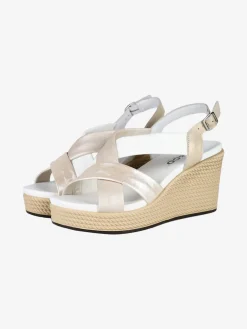 Igi&Co Sandali da donna in pelle con zeppa