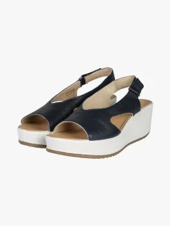 Igi&Co Sandali donna in pelle con zeppa platform