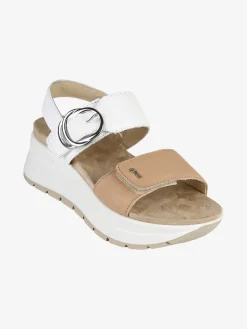 Igi&Co Sandali in pelle da donna con strappi e platform