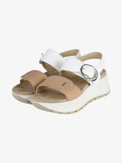 Igi&Co Sandali in pelle da donna con strappi e platform