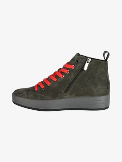 Igi&Co Sneakers alte in pelle scamosciata da donna con lacci e zip