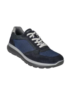 Igi&Co Sneakers da uomo in pelle scamosciata e mesh
