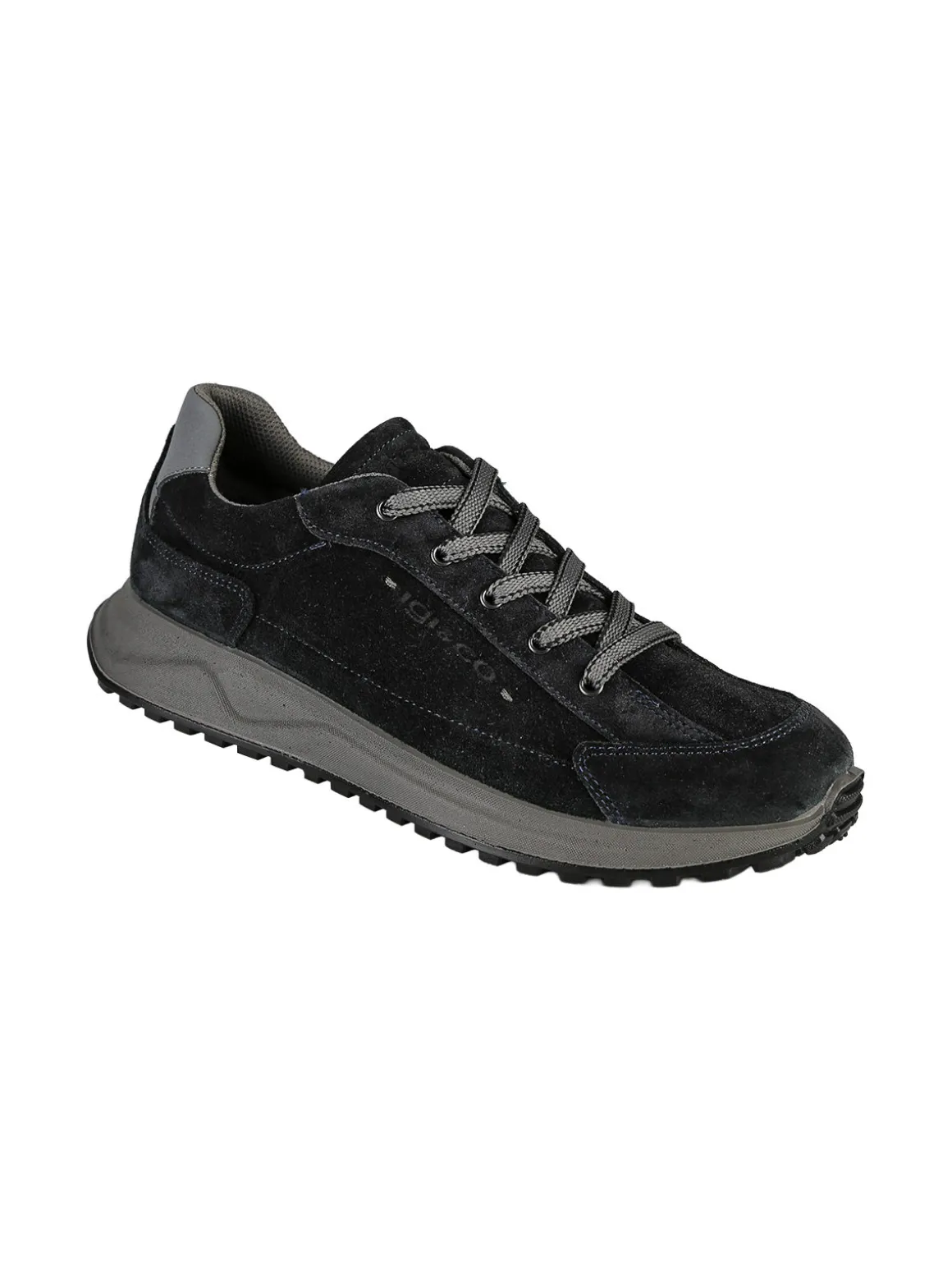 Igi&Co Sneakers da uomo in pelle scamosciata - blu scuro