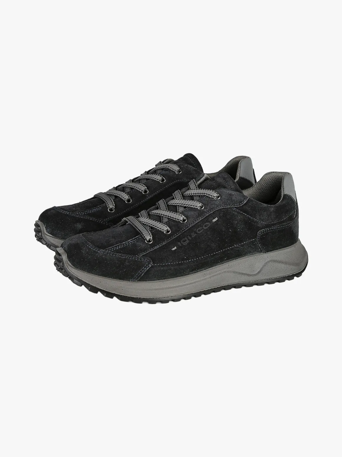 Igi&Co Sneakers da uomo in pelle scamosciata - blu scuro