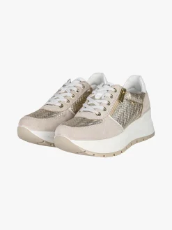 Igi&Co Sneakers donna in pelle con zeppa platform