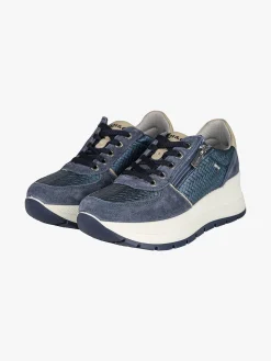 Igi&Co Sneakers donna in pelle con zeppa platform