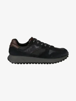Igi&Co Sneakers uomo stringate in pelle scamosciata - blu scuro