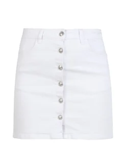 I Jeans Gonna in jeans da donna con bottoni decorati