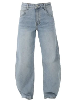 Imimy Jeans donna chiaro a palloncino - jeans