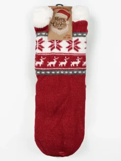 I Morbidosi Calze antiscivolo Natale da bambini con pelo interno