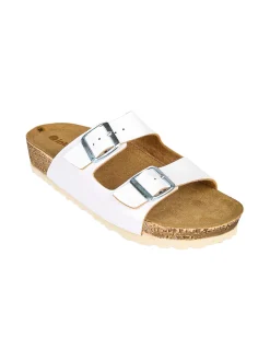 Inblu Ciabatte da donna con fibbie - bianco
