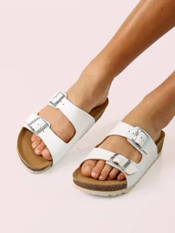 Inblu Ciabatte da donna con fibbie - bianco