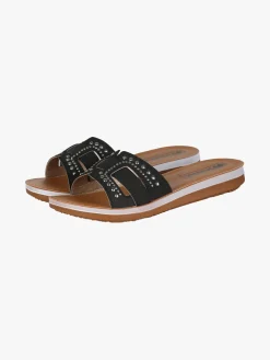 Inblu Ciabatte donna con piccole borchie - nero