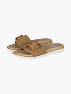 Inblu DUAL DENSITY Ciabatte donna con fibbia - marrone