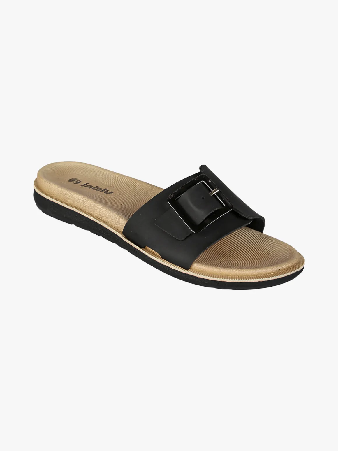 Inblu DUAL DENSITY Ciabatte donna con fibbia - nero