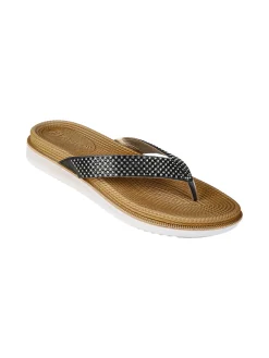 Inblu DUAL DENSITY Infradito donna con strass - nero